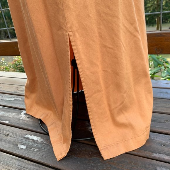 Bridgewater Taupe Sleeveless Button Front Maxi Dress - Picture 4 of 7